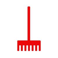 Rake illustrated on a white background vector