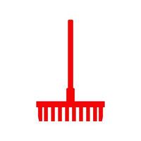 Rake illustrated on a white background vector