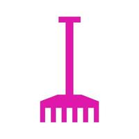 Rake illustrated on a white background vector