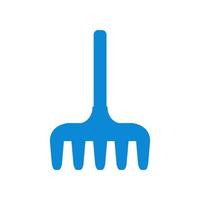 Rake illustrated on a white background vector