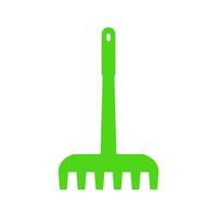 Rake illustrated on a white background vector