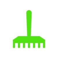 Rake illustrated on a white background vector