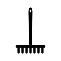 Rake illustrated on a white background vector