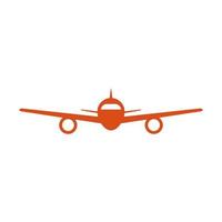 Airplane illustrated on a white background vector