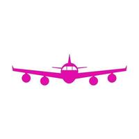 Airplane illustrated on a white background vector