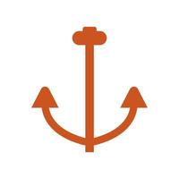 Anchor illustrated on white background vector