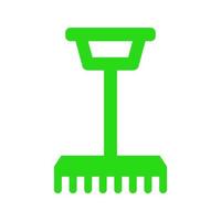 Rake illustrated on a white background vector