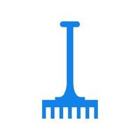 Rake illustrated on a white background vector