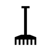 Rake illustrated on a white background vector