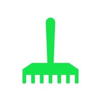 Rake illustrated on a white background vector