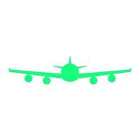 Airplane illustrated on a white background vector