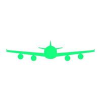 Airplane illustrated on a white background vector