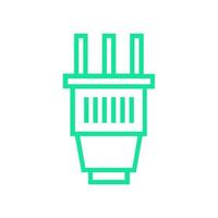 Plug illustrated on a white background vector