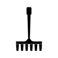 Rake illustrated on a white background vector