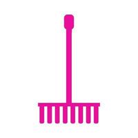 Rake illustrated on a white background vector