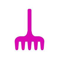 Rake illustrated on a white background vector