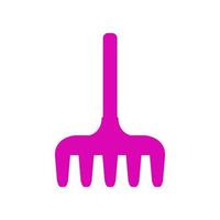 Rake illustrated on a white background vector