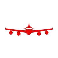 Airplane illustrated on a white background vector