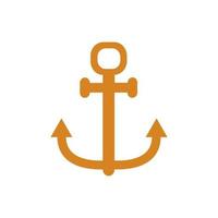 Anchor illustrated on white background vector