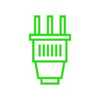 Plug illustrated on a white background vector