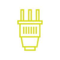 Plug illustrated on a white background vector