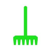 Rake illustrated on a white background vector