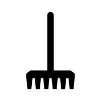 Rake illustrated on a white background vector