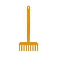 Rake illustrated on a white background vector