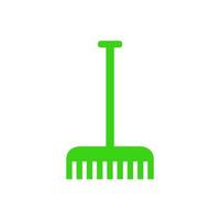 Rake illustrated on a white background vector