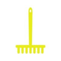 Rake illustrated on a white background vector