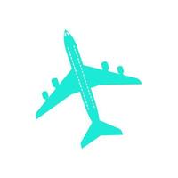 Airplane illustrated on a white background vector