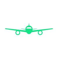 Airplane illustrated on a white background vector