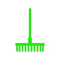 Rake illustrated on a white background vector