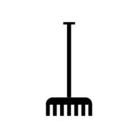 Rake illustrated on a white background vector