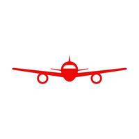 Airplane illustrated on a white background vector