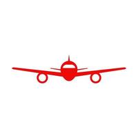 Airplane illustrated on a white background vector