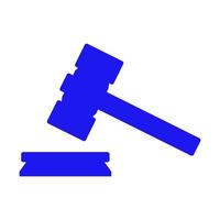 Judge hammer illustrated on white background vector