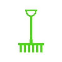 Rake illustrated on a white background vector