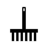 Rake illustrated on a white background vector