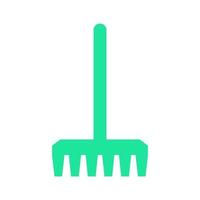 Rake illustrated on a white background vector