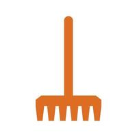 Rake illustrated on a white background vector