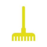 Rake illustrated on a white background vector