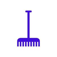 Rake illustrated on a white background vector