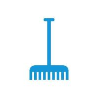 Rake illustrated on a white background vector