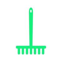 Rake illustrated on a white background vector