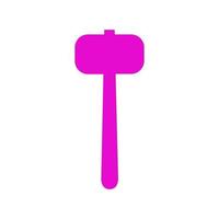 Hammer illustrated on a white background vector