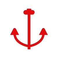 Anchor illustrated on white background vector