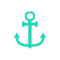 Anchor illustrated on white background vector