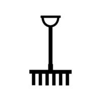 Rake illustrated on a white background vector