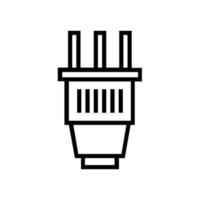 Plug illustrated on a white background vector